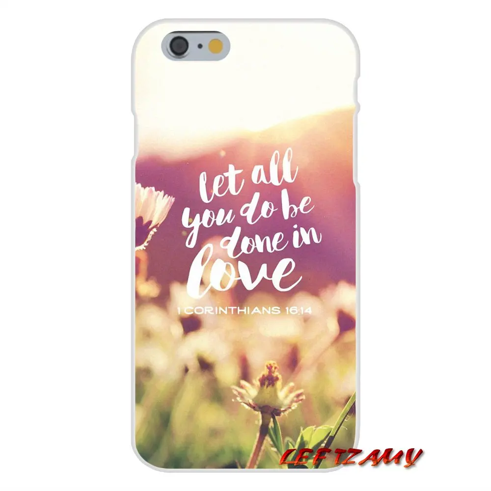 Силиконовые чехлы для телефонов iPhone X XR XS MAX 4 4S 5 5S 5C SE 6 6S 7 8 Plus ipod touch Bible verse Phillips Jesus