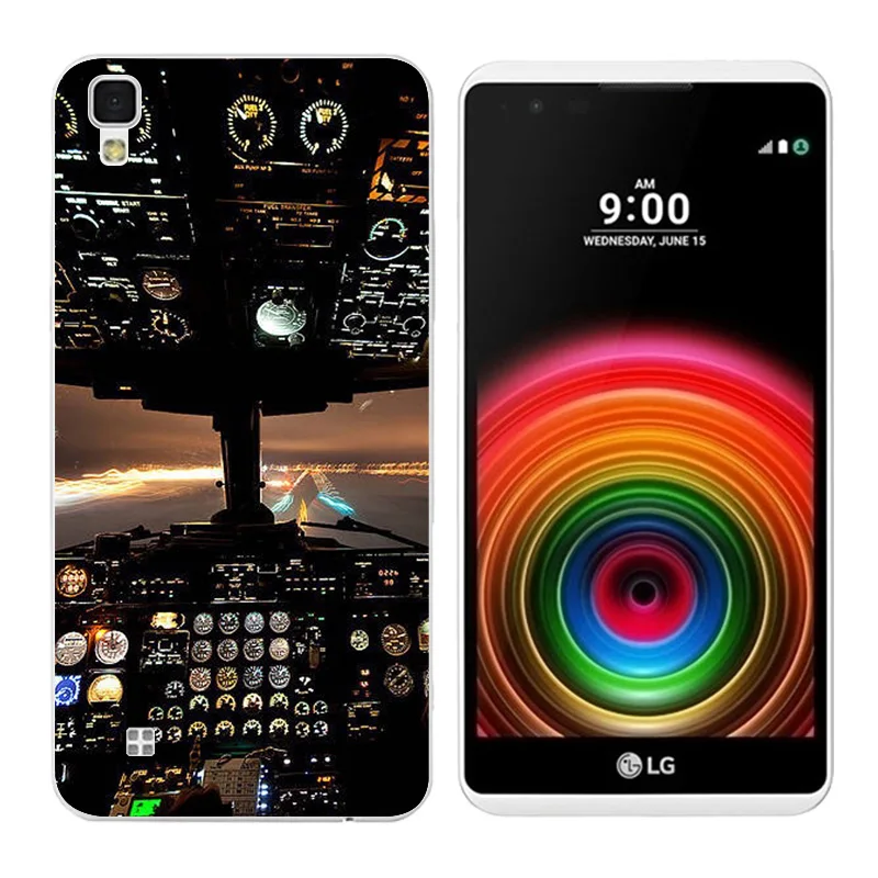Soft TPU Cases for LG X power K210 K220 LS755 Triangle Printing Back Cover Skin Power K220DS Bags Fundas |