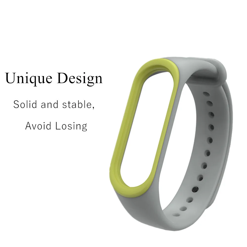 Ремешок mi Band 4 3 силиконовый ремешок на запястье для Xiaomi mi Band 3 4 аксессуары браслет mi band 3 4 сменные двухцветные ремни