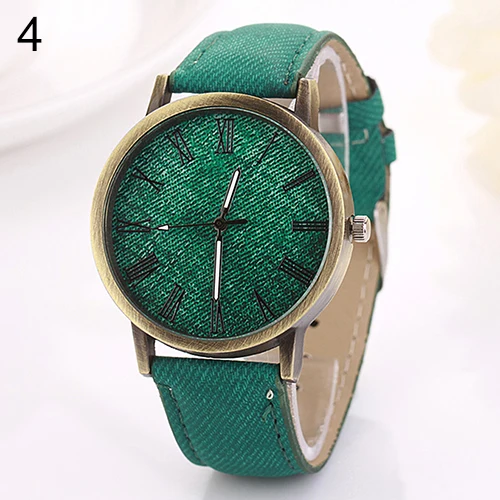 Новые мужские и женские винтажные наручные часы horloges vrouwen из джинсовой ткани