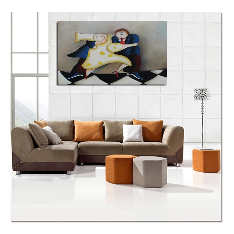 Новинка абстрактное искусство ручной росписи танцующие картины маслом на холсте