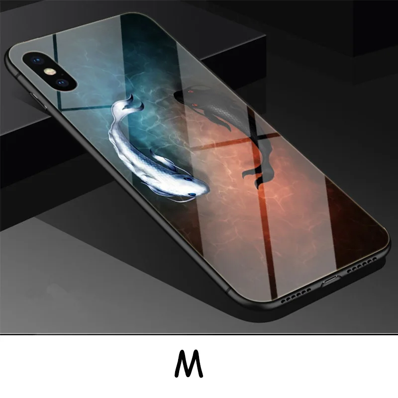 Защитный чехол для телефона из закаленного стекла iPhone 6 6S 7 8 7Plus X XS Max XR | Мобильные