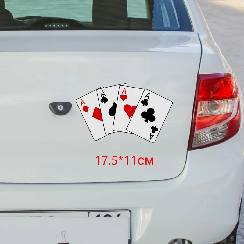 Tri Mishki WCS431 11*17 5 см игральные карты для игры в покер забавная наклейка автомобилей