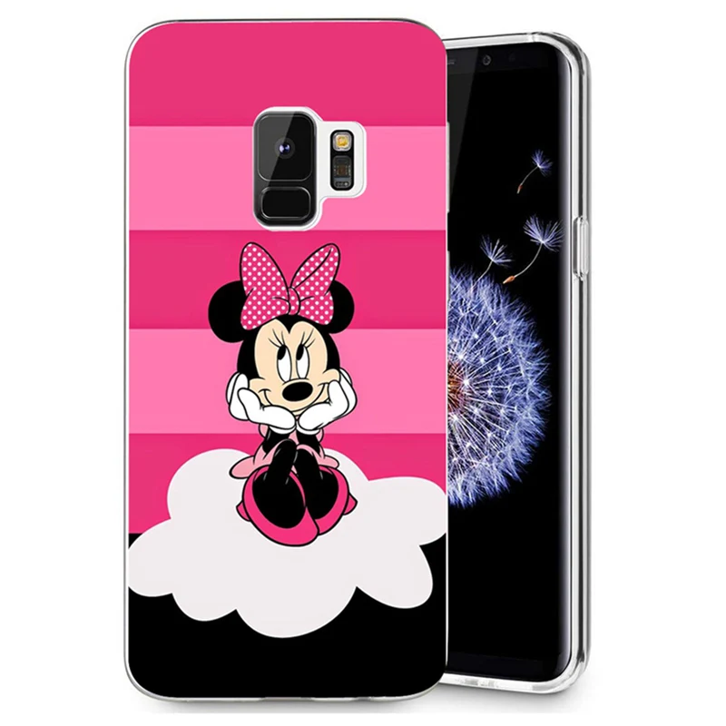 For Samsung Galaxy S9 S9Plus S8 Plus S7 edge Note 8 J320 J530F J720 A3 A5 2017 TPU Silicon Cute Minnie Mickey Cover Case E102 |