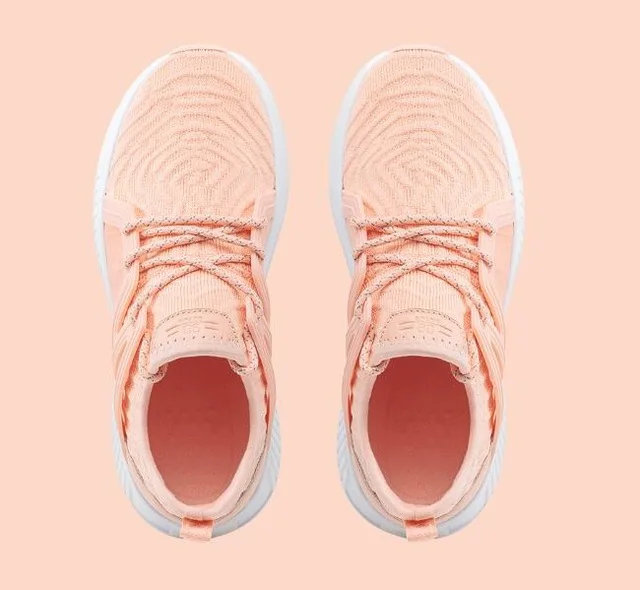 pink 39 Женщины) оригинальные Xiaomi Mijia 90-piece сиамские кроссовки, спортивная обувь, окруженная ТПУ и высококачественная кожа кроссовки - Цвет: pink 39