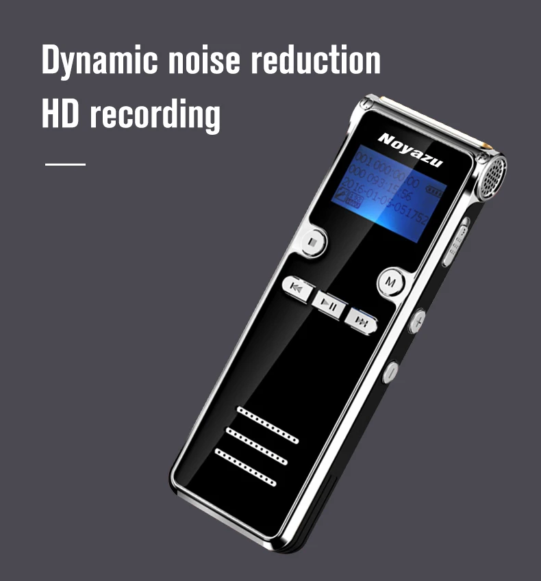 Noyazu 906 перезаряжаемый 8 ГБ Цифровой Аудио Звук Диктофон MP3 плеер Высокое качество Мини Цифровая запись голоса