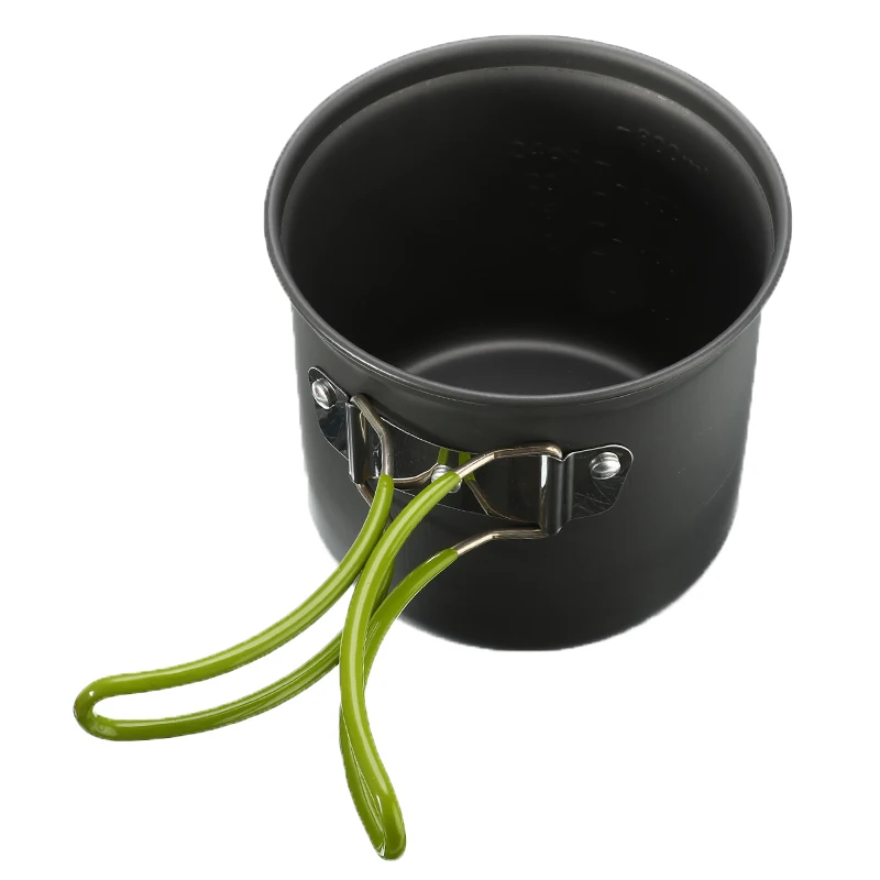 Outdoor Camping Cookware Aluminium Alloy Cooking Hiking Picnic Traveling Bowl Pot Pan Stove Tableware Set For 1-2 person | Спорт и