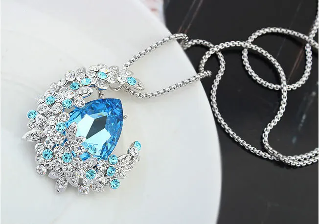 New Channel Jewelry Sets Drop Necklaces Pendants Brooches for wedding Made with SWAROVSKI Elements Crystals from | Украшения и