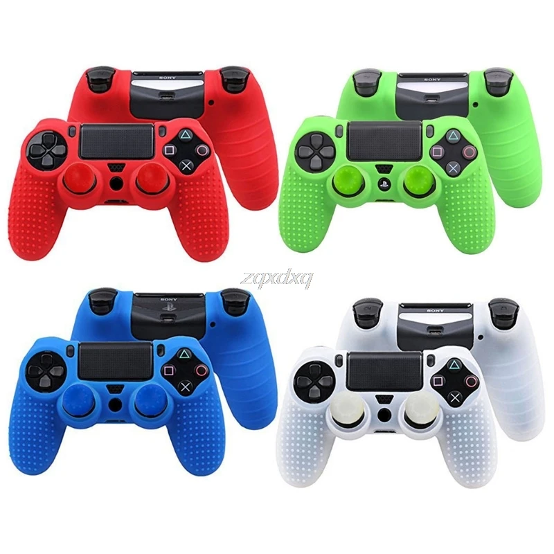2 в 1 Противоскользящий силиконовый резиновый чехол для Sony PlayStation 4 PS4 DS4 Pro тонкий