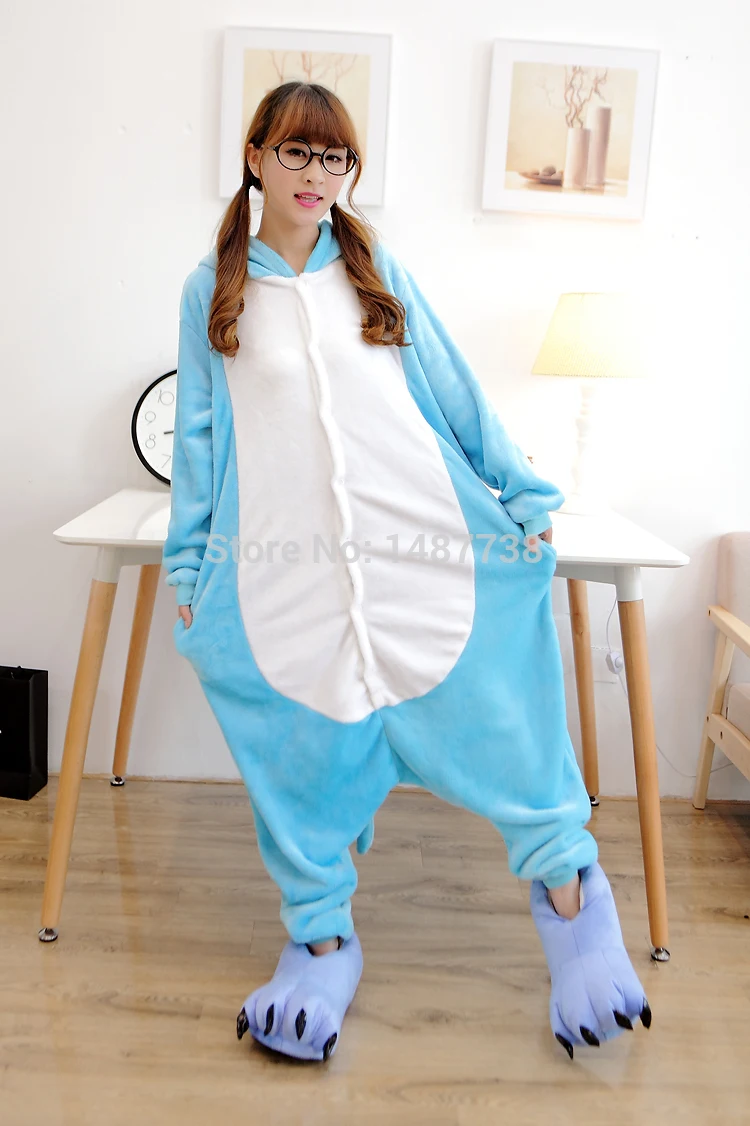 Кигуруми дизайн пижамы для взрослых животных Onesie Милая Фланелевая пижама Слоник