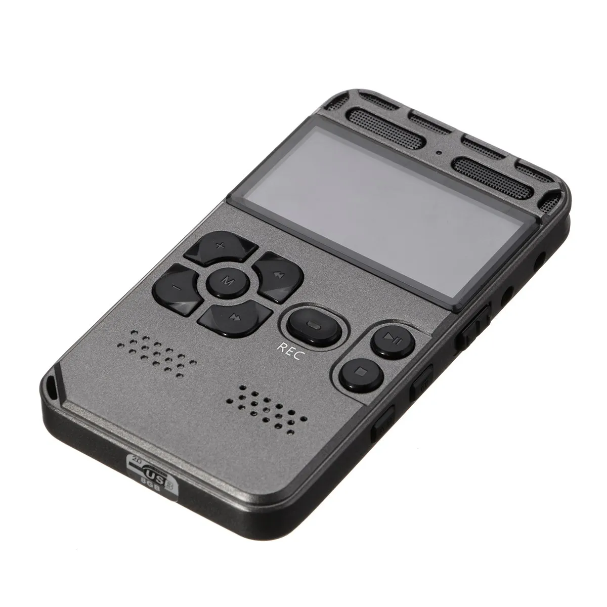 LEORY Профессиональный цифровой диктофон 8 ГБ портативный звуковой аудио с USB mp3
