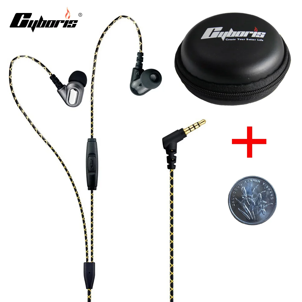 Наушники-вкладыши с микрофоном 3 5 мм для Android/iOS/MP3/ПК | Электроника