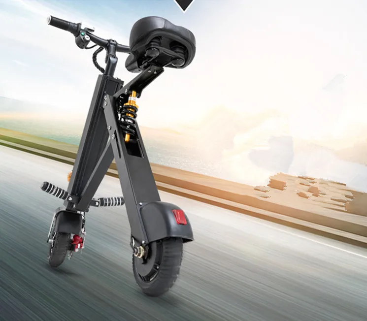 Электрический Скутер 2 колеса Электрический велосипед Ebike мини складная Электрические велосипеды 350 Вт+ 36 В 7.8Ah литий-ионный Батарея