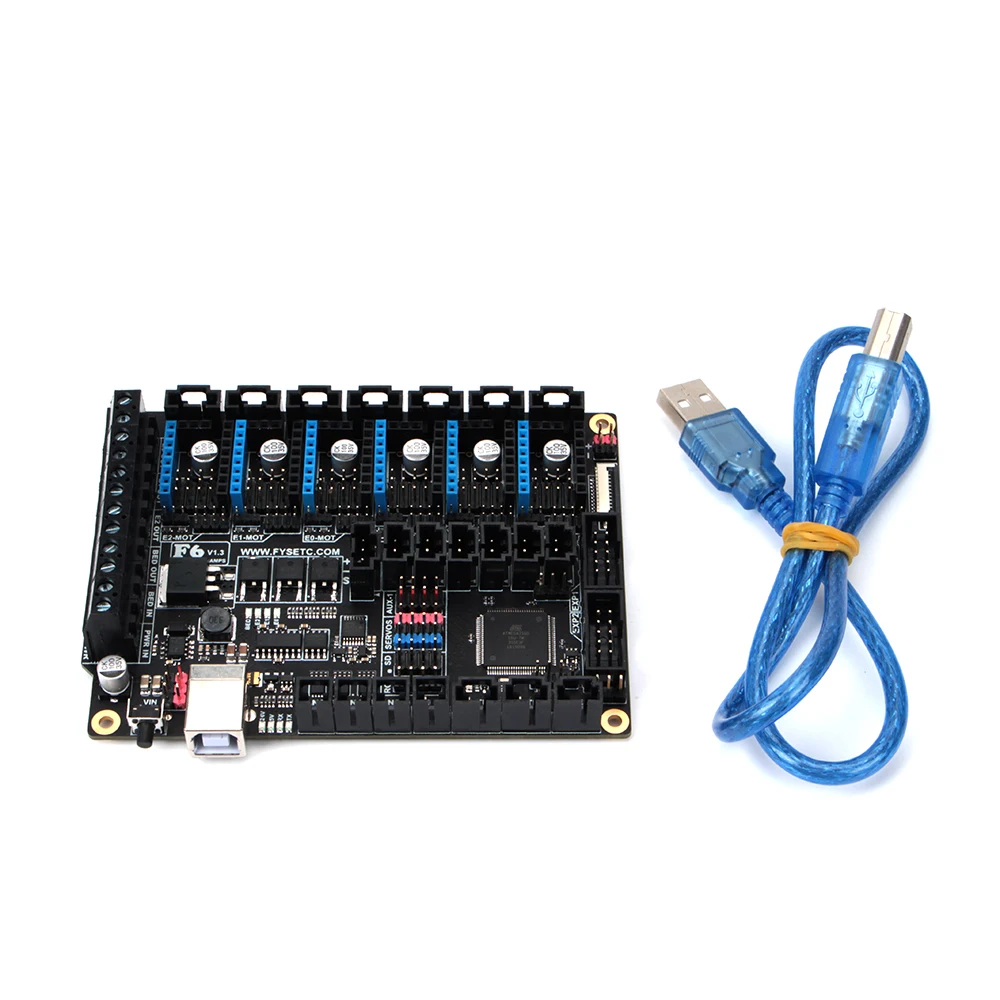 Материнская плата FYSETC F6 V1.3+ 6 шт. TMC2100/TMC2208v1.2/TMC2130v1.2/DRV8825/S109/A4988/ST820 VS SKR V1.3