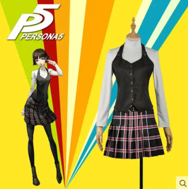 Хэллоуин вечерние Аниме игры PERSONA5 Cos Anne Макото Niijima человек женский ежедневно