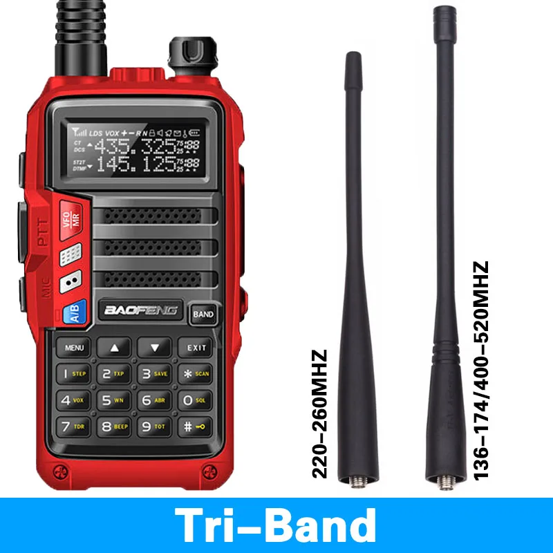 2019 BAOFENG UV-S9 8 Вт Мощный VHF/UHF136-174Mhz и 400-520 МГц двухдиапазонный 10 км Сгущает рация На