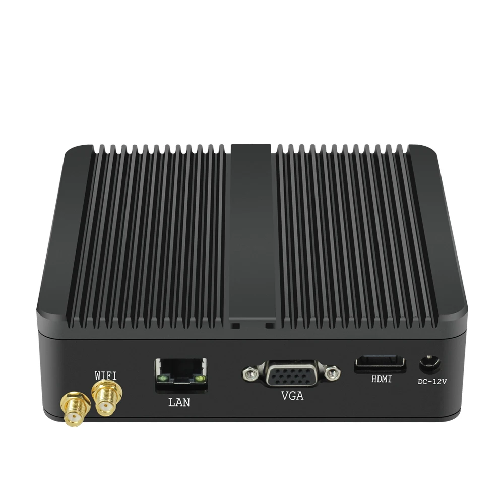 XCY мини ПК Intel Celeron J1900 Quad-Core Безвентиляторный мини ПК микро настольных ПК HTPC HDMI VGA Wi-Fi Dual LAN 4xusb Windows 10 Win 8 Win 7