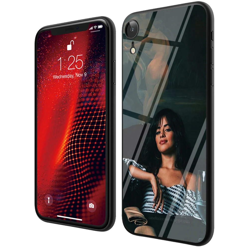 Мягкий чехол из закаленного стекла Lavaza Camila Cabello для iPhone 6 6S 7 8 Plus 5 5S SE XR X XS 11 Pro MAX |