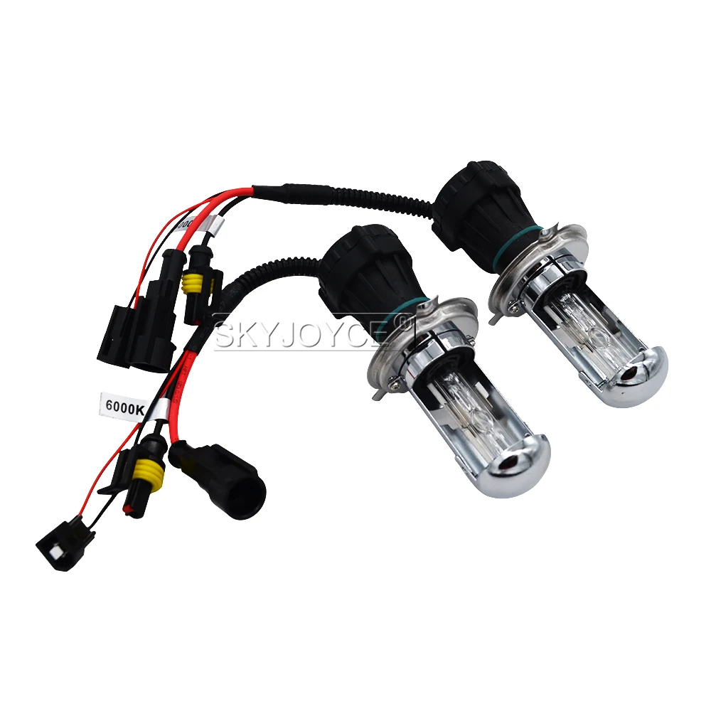 SKYJOYCE 55W DC 12V Быстрый Яркий h4 Bixenon HID комплект H4 Hi lo Биксеноновая лампа H4-3 Bi xenon 4300K 5000K