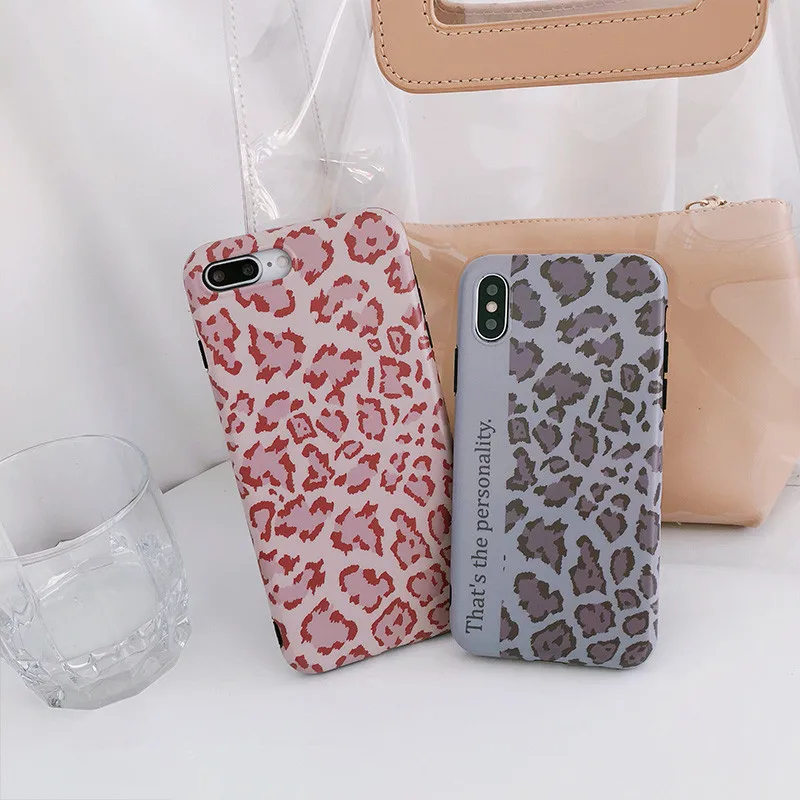 Ретро Леопардовый принт Телефон чехол для iPhone 7 Puls 6 S 8 X XS Max XR Чехлы Мягкий