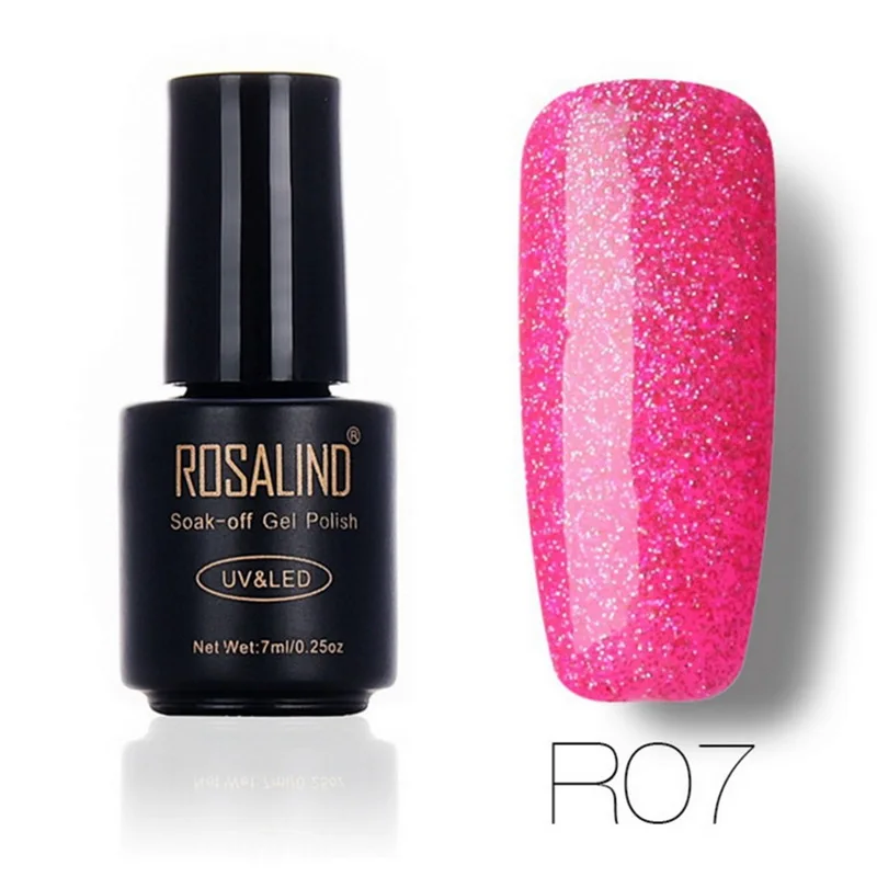 ROSALIND 7 мл натуральная смола Гель лак для ногтей Живопись гель фиолетовый цвет УФ