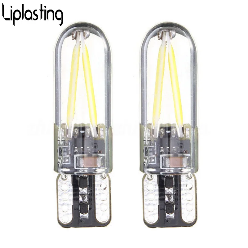2x T10 W5W LED 194 168 автомобильная лампа для чтения купольная стекло нить авто указателя