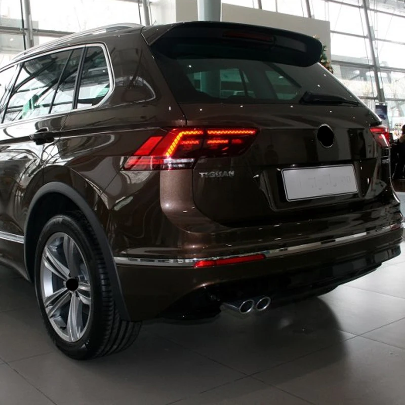 Для VW Tiguan 2018 накладка на задний бампер tiguan Хром Нержавеющая сталь яркий