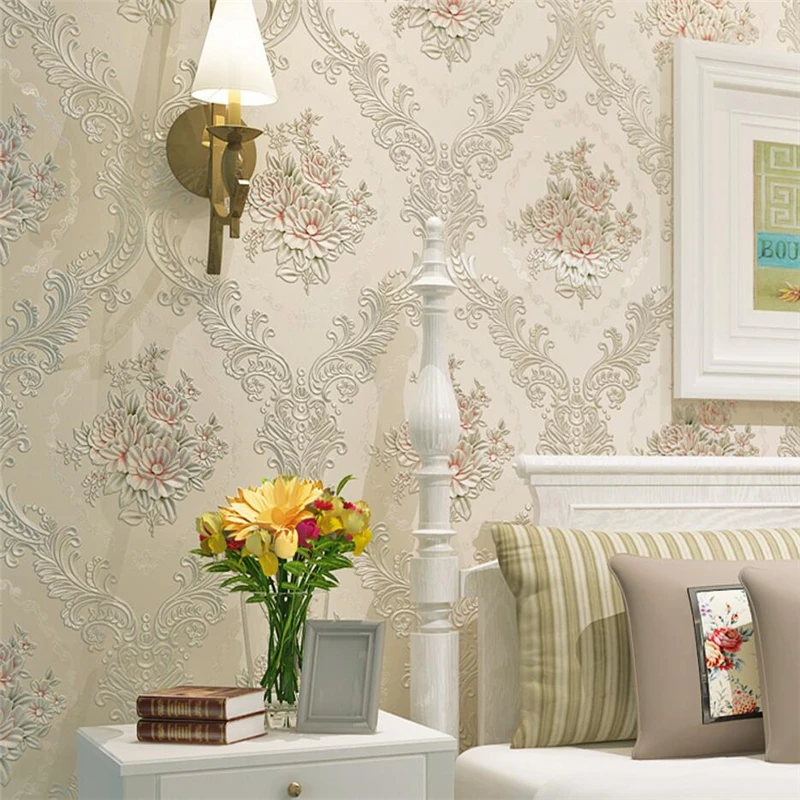 wellyu European large flower garden 3D sculpting gilding big wallpaper living room bedroom papel de parede | Обустройство дома