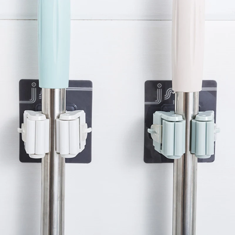 1 шт. самоклеящаяся вешалка для щетки и метлы крючок кухонные ванные швабры