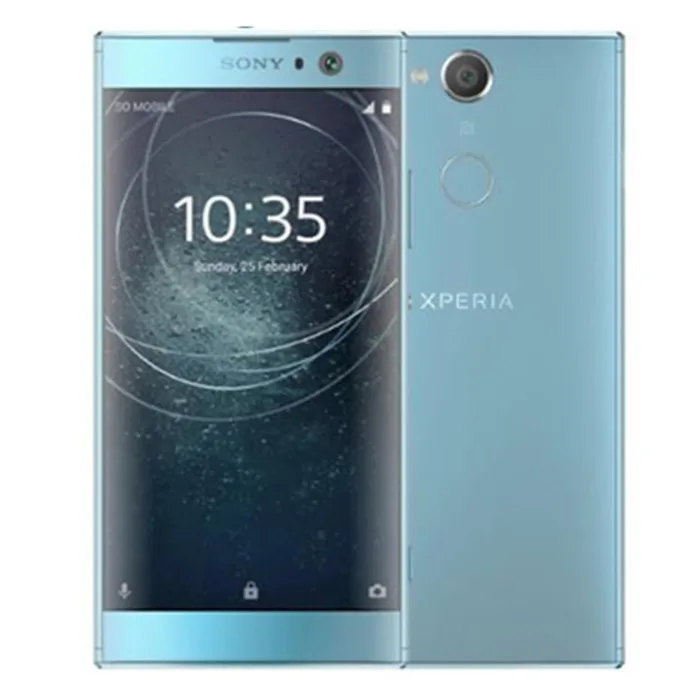 Синий Разблокированный мобильный телефон Sony Xperia XA2, четыре ядра, 5,2 дюймов, 3 ГБ ОЗУ, 32 Гб ПЗУ, камера 23 МП, LTE 1080 P, две sim-карты - Цвет: Синий