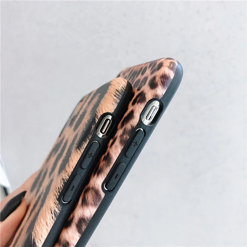 Gimfun Vintage Patterned Leopard Case for Iphone Xs Max Xr Anti-knock Soft Silicon 6s 7plus 8 X Back Cover | Мобильные телефоны и