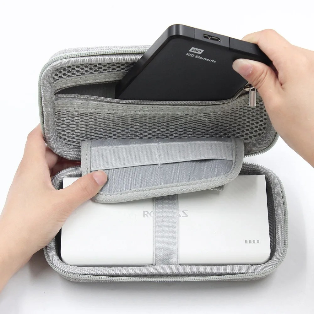 Boona EVA портативный жесткий диск сумка power Bank чехол наушники жесткий ящик для хранения карт памяти USB кабель Органайзер мини наушники сумка