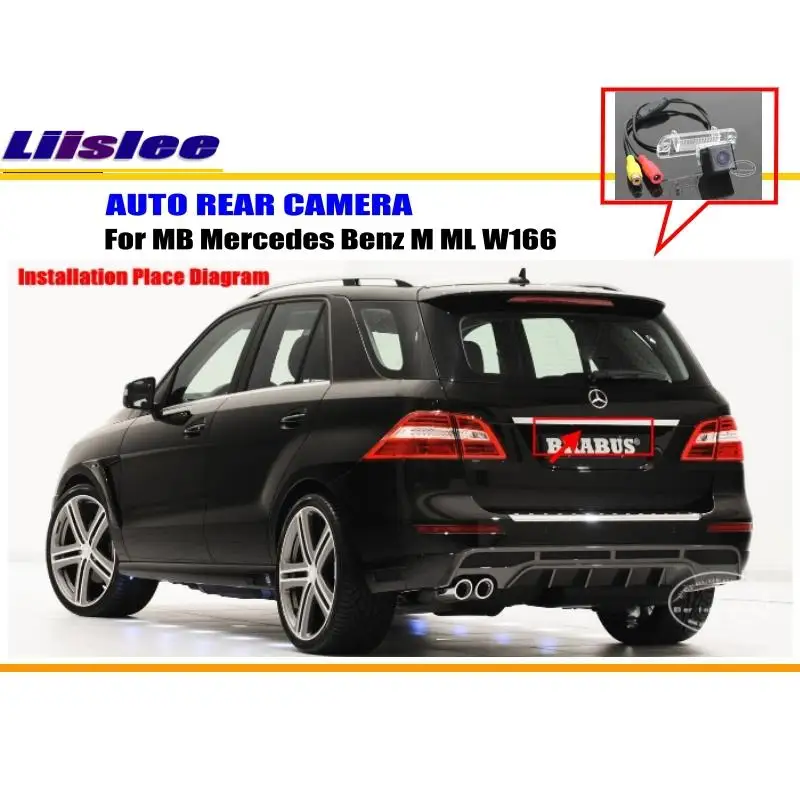 Автомобильная парковочная камера заднего вида для Mercedes Benz ML W166 ML350 2012 2013 2014 2015