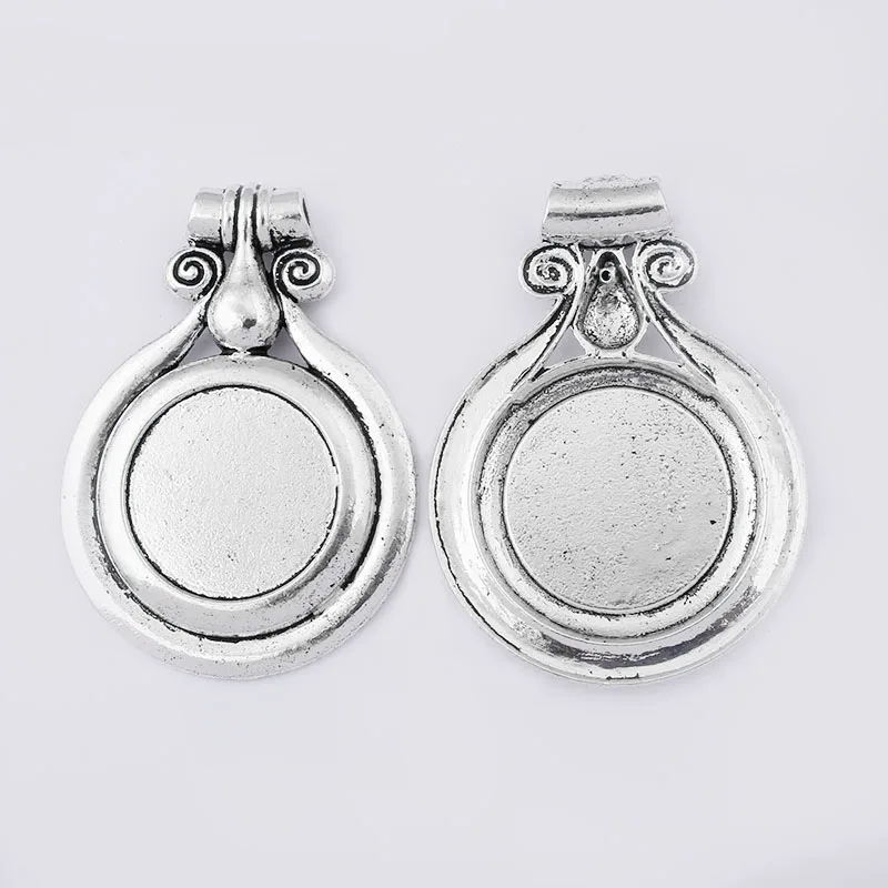 Большие круглые подвески с покрытием 3 шт. фурнитура для изготовления ювелирных