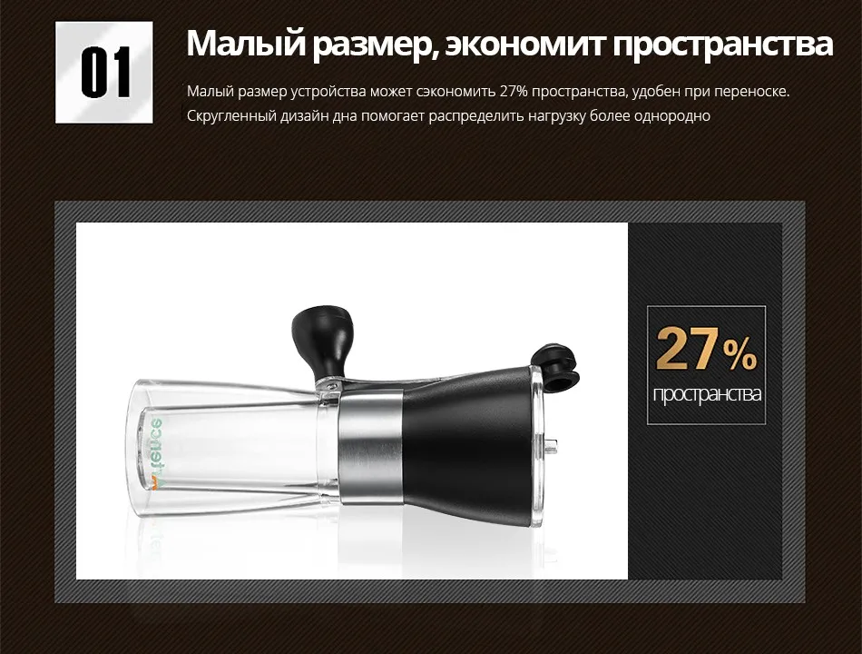 Портативный руководство Кофе Grinder коническая Керамика burr Точильщик для Офис путешествия моющиеся Кофе мельница легкой чистки