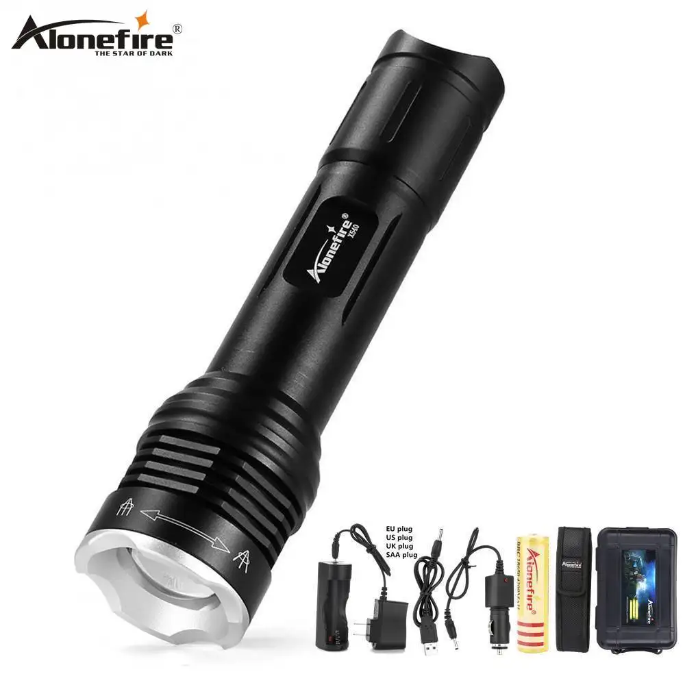 AloneFire X540 масштабируемый светодиодный фонарик ультра яркий XM L2 тактический фонарь