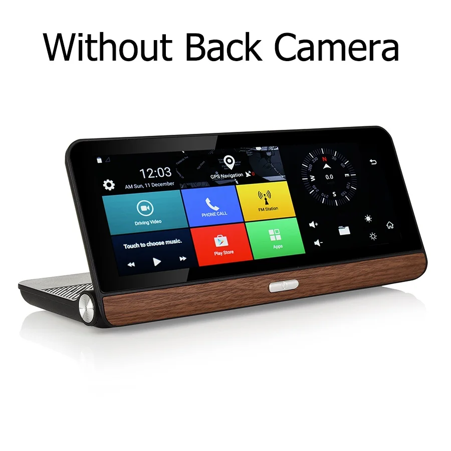 Without Back Camera Otstrive 8 дюймов 3g приборная панель gps WiFi Android 5,0 Buetooth телефонный звонок DVR Full HD 1080P видео рекордер заднего вида двойная камера gps - Размер экрана, дюймов: Without Back Camera
