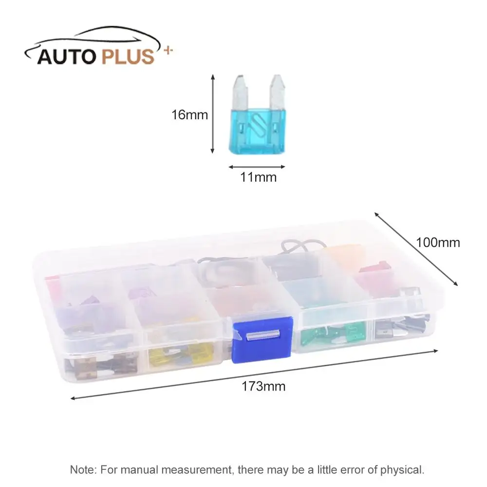 100 шт. автомобильный мини-предохранитель с цветовой кодировкой для 10 ампер
