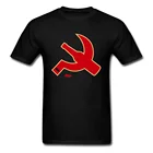 Мужская футболка с простым логотипом, красная хлопковая Футболка с принтом в виде символом Союза, CCCP, XXXL