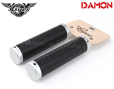 Black Gyes G-1035L, коровья кожа, руль для шоссейного велосипеда, ретро 130 мм, руль для велосипеда - Цвет: Black