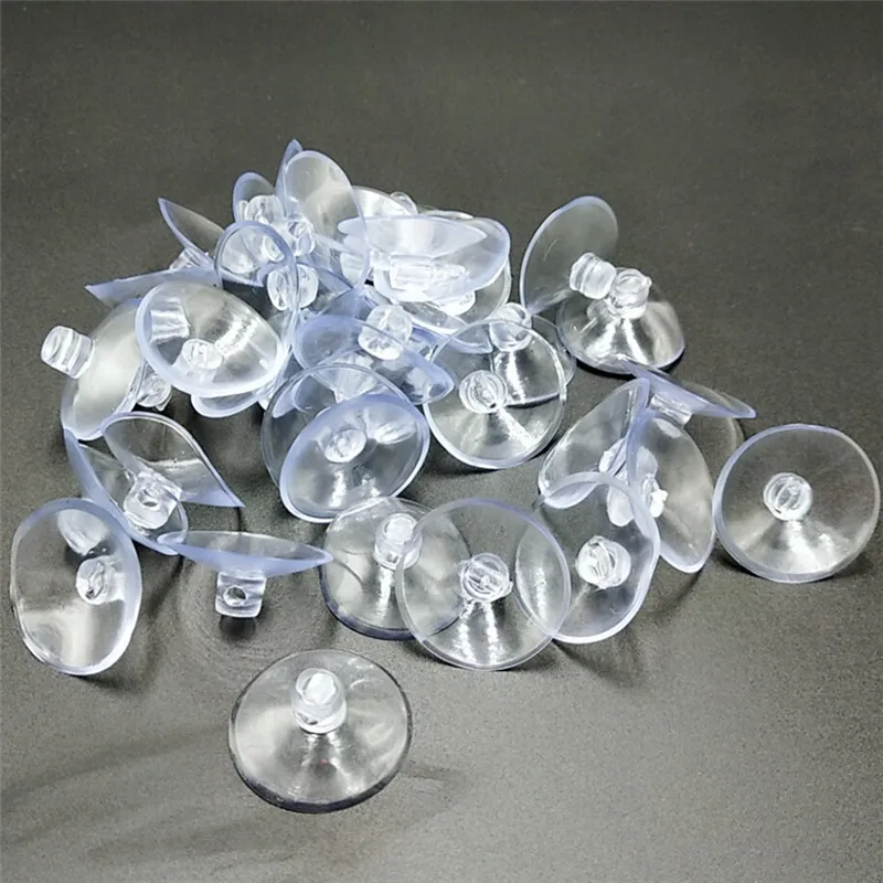 

suoja 25mm 10pcs/lot High-end Sucker Suction Cups For Window Glass Tiles Transparent Mushroom head Suckers Cup