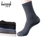 Мужские носки из бамбукового волокна, дезодорированные Носки для осени и зимы, впитывающие пот, европейские размеры 38-44, мужские деловые носки