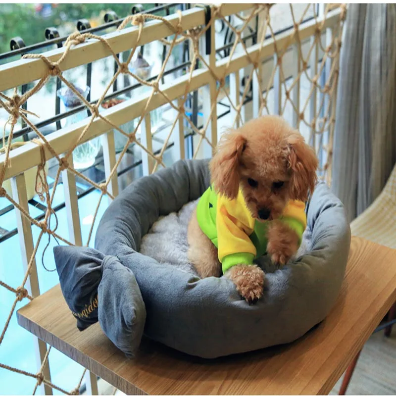 Новый галстук-бабочка дизайн круглая кровать для собаки коврики кошка щенок