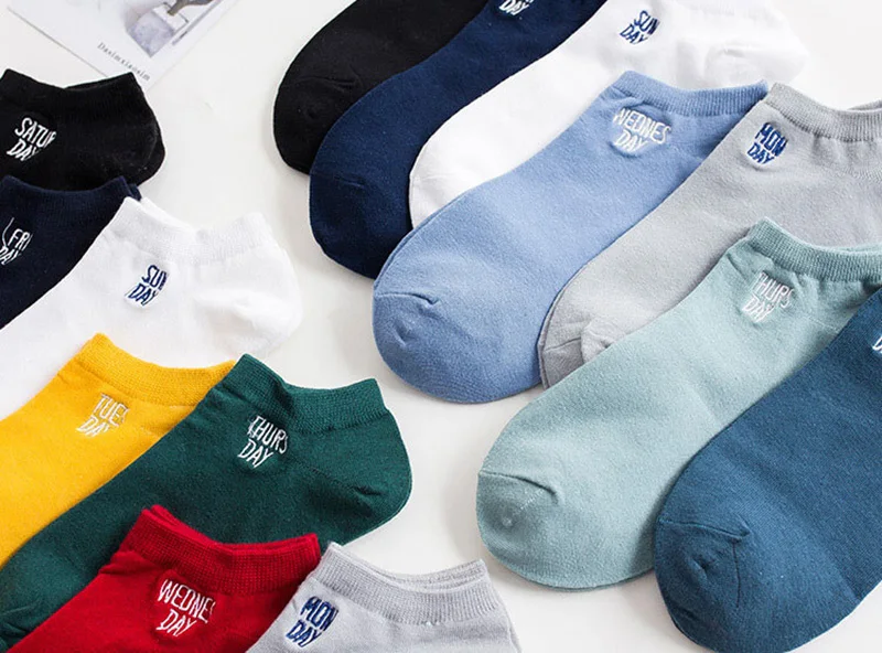 7 пар/компл. модные носки до щиколотки ярких цветов для влюбленных хлопковые