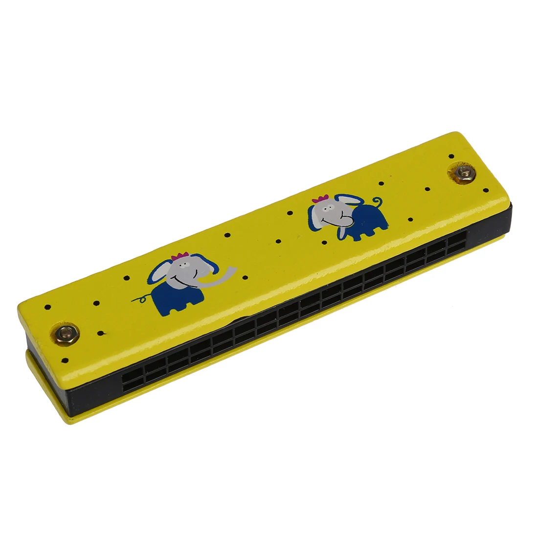 5X Wooden Harmonica for Child Kids Music Educational Toy Random Pattern|wooden harmonica|harmonica kidskids harmonica |