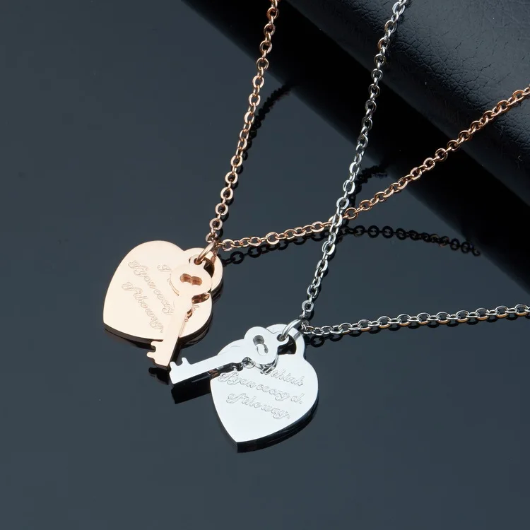 Ожерелье женское из нержавеющей стали розовое золото|womens gifts|necklace womenpendant necklace |