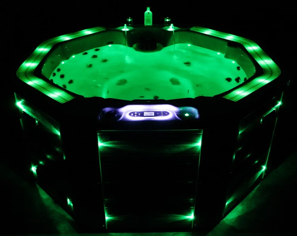 107 восьмиугольник открытый горячий спа бассейн с решеткой|spa pool|outdoor spa poolsspa outdoor |