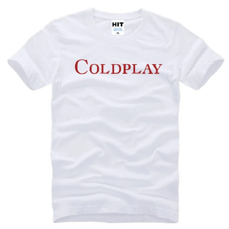 Рок группы Coldplay футболка Для мужчин в стиле хип хоп короткий рукав и круглым