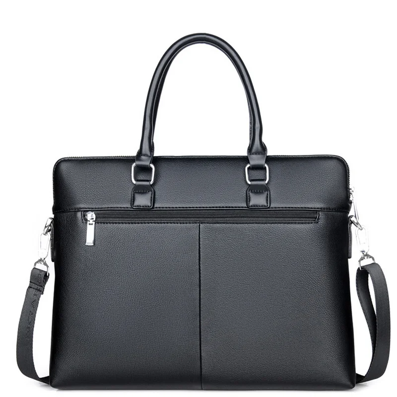 black work hand business office male messenger bag men briefcase for document laptop computer handbag a4 partfel portfolio 2020 free global shipping