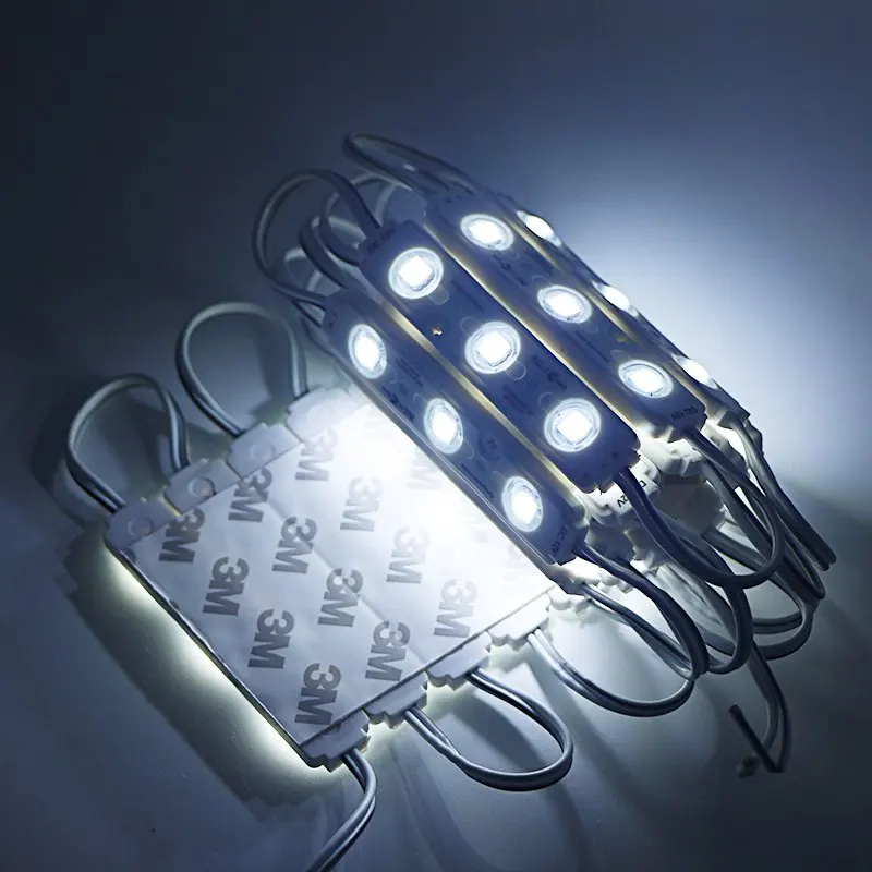 

SZYOUMY SMD 5050 3 LED Module 12V RGB / White Waterproof IP66 For LED Channel Letter Advertising Sign With lens 1000pcs/lot
